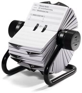 DURABLE Karteikarten Durable 2482-01 Telindex Rollkartei f&uuml;r 500 Karten, Schwarz