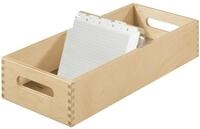 HAN Karteikasten Karteitrog aus Holz DIN A6 quer, f&uuml;r max. 1500 Karten, Holz...
