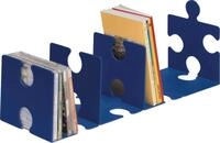 HAN-B&uuml;roger&auml;te Briefablage CD/Buchst&uuml;tze Puzzle im 2er-Pack blau