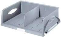 LEITZ Stehsammler 5262 Trennwand f&uuml;r Briefkorb, Polystyrol, 2 St&uuml;ck, grau