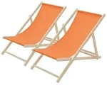 ECD Germany Gartenliege Holz Liegestuhl Beachstuhl klappbarer Strandstuhl Strandliege