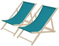 ECD Germany Gartenliege Holz Liegestuhl Beachstuhl klappbarer Strandstuhl Strandliege