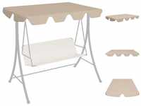vidaXL Canopy for rocking chair 188/168x110/145 cm beige (312084)