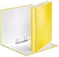 LEITZ Pr&auml;sentationsordner WOW Ringbuch 2-Ringe gelb 4,0 cm DIN A4
