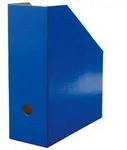 LANDRE Stehsammler Color (breit), f&uuml;r Format A4/ C4, Karton, breit blau 10.5 cm x 30