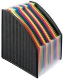 VELOFLEX Stehsammler VELOFLEX Stehsammler F&auml;cherbox 23 bunte F&auml;cher schwarz...