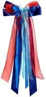 Nestler Schult&uuml;te Schleife, Blau / Rot, 23 x 50 cm, f&uuml;r Zuckert&uuml;te oder Geschenke