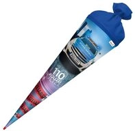 Roth Schult&uuml;te Polizei, 70 cm, rund, Filzverschluss, Rot(h)-Spitze, Sirene,