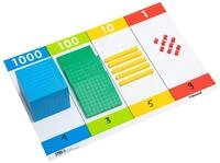 Betzold Lernspielzeug Dienes-Material Zehnersystemsatz mit Rechentafel Dezimalsystem