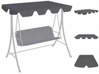 vidaXL Canopy for rocking chair 188/168x110/145 cm anthracite (312086)
