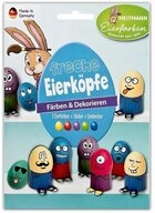 BRAUNS HEITMANN Osterei HEITMANN Eierfarben 5 St&uuml;ck Freche Eierk&ouml;pfe
