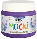 C. KREUL Bastelfarbe MUCKI Funkel-Fingerfarbe, 150 ml