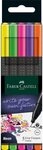 Faber-Castell Malstift Faber Castell Finepen Grip 0,4 mm neon 5er Etui