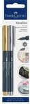 Faber-Castell Marker Faber-Castell Metallics Marker, 2er Set gold/metall