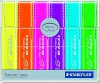 STAEDTLER Marker Textmarker Textsurfer classic Rainbow colours Weichplastiketui mit 6