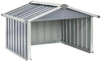 vidaXL Gartenhaus vidaXL Rasenm&auml;her Garage 92x97x63 cm Verzinkter Stahl Grau