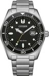 Citizen Solaruhr AW1760-81E, Armbanduhr, Herrenuhr, Edelstahlarmband, bis 10 bar