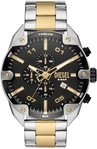 Diesel Chronograph SPIKED DZ4627, Quarzuhr, Armbanduhr, Herrenuhr, Stoppfunktion,