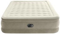 Intex Luftbett Indoor Luftbett Queen Deluxe Ultra Plush 203x152x46 cm Pumpe...