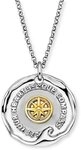 Engelsrufer Kette und Anh&auml;nger Set Engelsrufer Halskette Silber ERN-TALISMAN-WAVE-BI