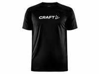 Craft Trainingsshirt Core Unify Logo Tee mit Marken-Logo schwarz