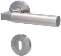 Alpertec Dr&uuml;ckergarnitur Alpertec BB-Rosettengarnitur Solid 2 Edelstahl