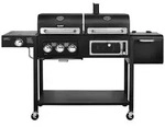 TAINO Holzkohlegrill HERO DUO, DUO, Kohlerost h&ouml;henverstellbar, Gas & Kohle...
