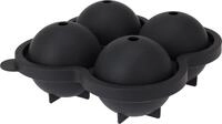 Spetebo Eisw&uuml;rfelform Silikon Eisw&uuml;rfelform XL Kugel - 4er / je 6 cm, (Ein...