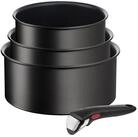 Tefal Topf-Set Ingenio Unlimited, Kasserollen Set abnehmbarer Griff, Induktion,