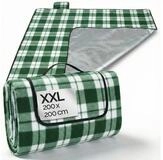 Picknickdecke, Detex, XXL 200x200 cm Wasserdicht W&auml;rmeisoliert 4-6 Personen
