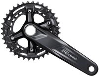 Shimano Fahrradkurbel, Kurbelgarnitur DEORE FC-M4100 2x10-fach, 170 mm