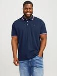 Poloshirt "JJEPAULOS POLO SS NOOS PLS", Herren, Gr. 3XL, blau (navy), Piqu&eacute;,