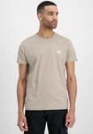 Rundhalsshirt ALPHA INDUSTRIES "BASIC T SMALL LOGO", Herren, Gr. 3XL, beige (vintage