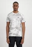 T-Shirt ALPHA INDUSTRIES "Basic SL Camo T-Shirt", Herren, Gr. S, wei&szlig; (wei&szlig; camo),