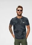 Alpha Industries Rundhalsshirt BASIC T SMALL LOGO Baumwolle, regular fit