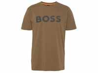 BOSS ORANGE T-Shirt Thinking 1 (1-tlg) mit Logodruck, beige