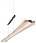 Elobra LED Pendelleuchte PANAMA, 100 x 165 cm, Eichenholz, Metall, Anpassung der