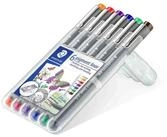 STAEDTLER Fineliner STAEDTLER Fineliner pigment liner farbig 6er Set