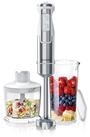 Arendo Stabmixer Edelstahl P&uuml;rierstab Set mit Zerkleinerer und Messbecher,