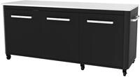 COZZE Outdoor-K&uuml;che Outdoor-K&uuml;che, Schrank mit 6 Rollen, 180 x 90 x 60 cm,...