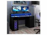 FORTE Gamingtisch Ayo, mit LED-RGB Beleuchtung, moderner Schreibtisch, Breite...