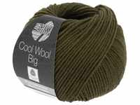 LANA GROSSA Lana Grossa - Cool Wool Big 1005 dunkeloliv Häkelwolle, 120 m