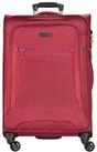 D&N Trolley 78cm XXL Trolley bordeaux rot mit Dehnfalte 100 Liter Gep&auml;cktrolley