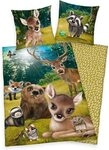 Herding Bettw&auml;sche Animal Club Forest - Waldtiere - Wende-Bettw&auml;sche-Set, 135x200 &