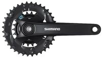 Shimano Fahrradkurbel SHIMANO Kurbelgarnitur FC-M315-2 7-fach/8-fach - 7-fach 8-fach