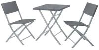 SVITA Balkonset Bistro-Set LIMA, (Set, 3-tlg., 2 St&uuml;hle und 1 Tisch), elegantes