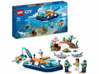 LEGO® Konstruktionsspielsteine Meeresforscher-Boot (60377), LEGO® City, (182...