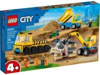 LEGO&reg; 60391 Baufahrzeuge und Kran mit Abrissbirne Konstruktionsspielsteine