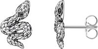 THOMAS SABO Paar Ohrstecker Schlangen-Optik, mit Zirkonia (synth)