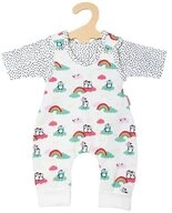 Heless Puppenkleidung Puppen-Strampler mit T-Shirt Pinguin P&uuml;nktchen, Gr....
